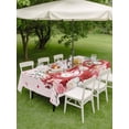 thumbnail image 3 of Outdoor Tablecloth with Umbrella Hole and Zipper, Valentine's Day Rectangle Table Cloth 60x102 Inch Waterproof Tablecloth, Eucalyptus Leaves Coffee Gifts Romantic Picnic Table Cover for Patio Camping, 3 of 7