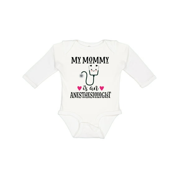 Inktastic Anesthesiologist Mom Baby Girls Long Sleeve Baby Bodysuit