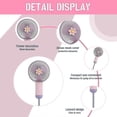 thumbnail image 5 of Smart Handheld Small Fan Cartoon Clear Small Flower 3 Usb Charging Student Gift Rope Small Fan, 5 of 5