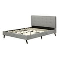 thumbnail image 2 of South Shore Fusion Full Upholstered Platform Bed and Headboard, in Soft Gray, 2 of 10