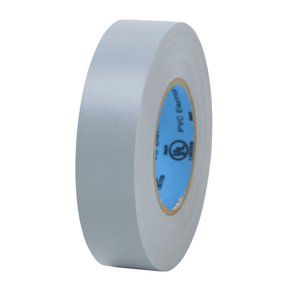 FindTape Wonder Professional Grade Vinyl Electrical Tape [7 mils thick]: 3/4 in. x 66 ft. (Grey)
