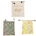 thumbnail image 1 of Food Storage Containers Beeswax Bread Bag Reusable Closure Bread Bags for Homemade Breads to Keep Fresh, 1 of 9