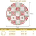 thumbnail image 3 of Pioneer Flower Floral Print Pattern Round Tablecloth 60 X 60 Inch, Wrinkle Resistant Wipeable Table Cloth for Kitchen Dining Picnic Patio Party, 3 of 6