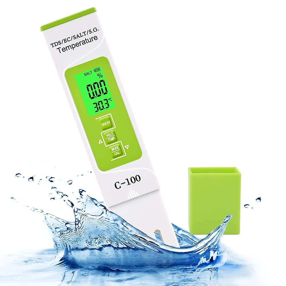 Testeur de Sel pour Piscine, 5 en 1 Salinité/temp/ec/s.g/tds Mètre — free download