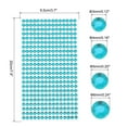 thumbnail image 2 of Uxcell 1792 Pcs 4 Sheets Sky Blue Rhinestone Stickers 3/4/5/6 mm Self Adhesive Rhinestones Gems for DIY Decoration Craft, 2 of 5