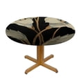thumbnail image 3 of WYYP Art Nouveau Round Table Cloth 100% Polyester Fiber Table Cover White, 3 of 8
