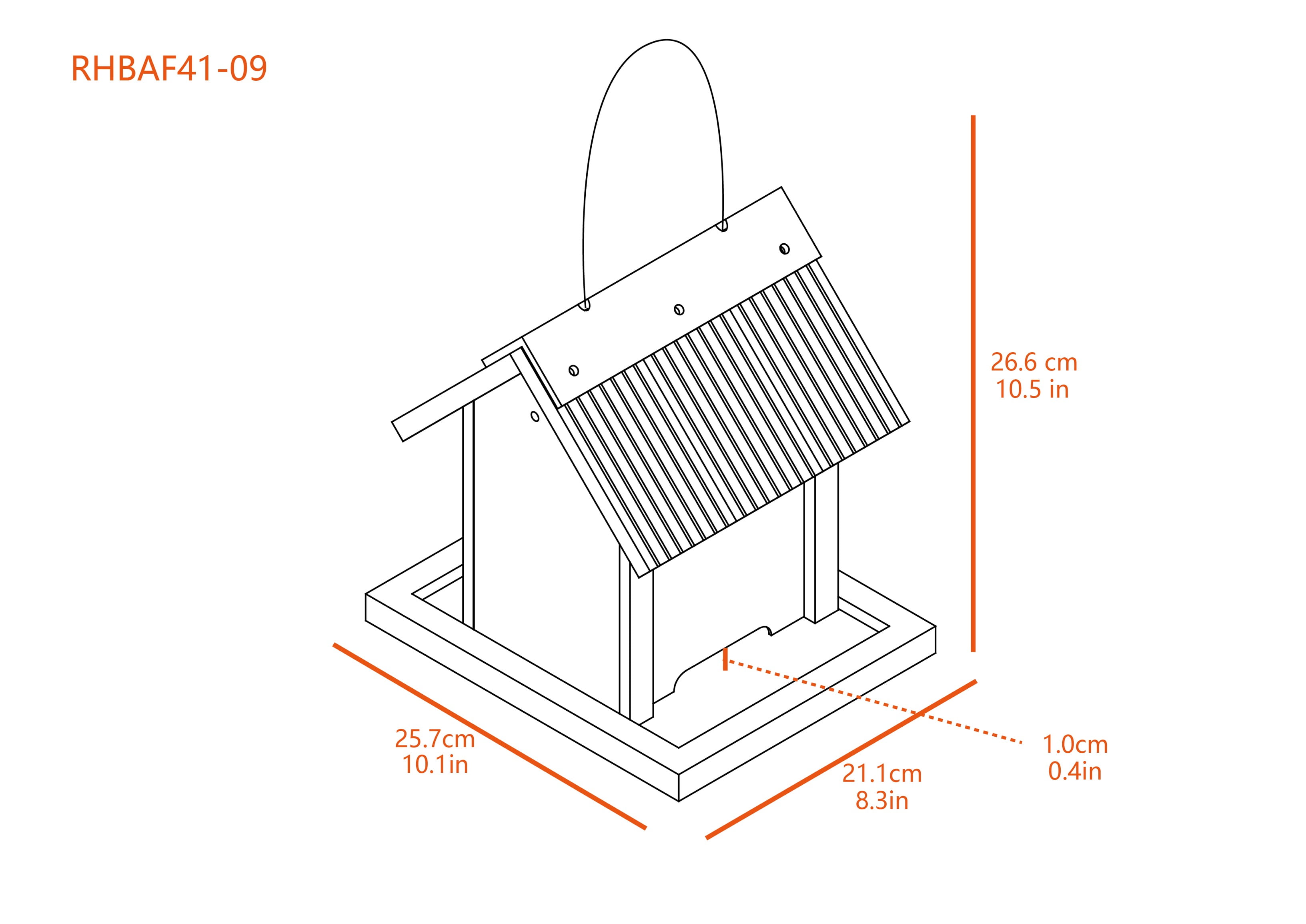 New Age Pet® ECOFLEX® Beak Bistro Bird Feeder, 40 oz Weather Resistant Feeder