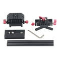 thumbnail image 2 of DSLR Camera Rail Riser Rig System, Stains  DSLR Camera Quick Release Base Kit Universal Support Aviation Aluminum Alloy Clamp  For Telephoto Lens, 2 of 8