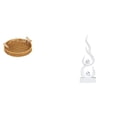 thumbnail image 1 of Cesta De Frutas Tejida, Estatua Abstracta De Fuego, Figura De Llama De Resina, Cuenco Para Servir Bocadillos, Escultura Moderna, Plato De Pan Artesanal, Adorno De Escritorio, Regalo Para, 1 of 8