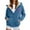 Blue, variant on Jacket Women Heavyweight Jackets Cozy Lined Hooded Open Front Cardigan for Autumn Winter Outdoor Activities Womens Winter Coat Beige L