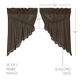 thumbnail image 5 of VHC Brands Kettle Grove Window Curtains, Plaid Prairie Swag Scalloped Set of 2 36x36x18, 5 of 5