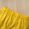 thumbnail image 6 of 5Y Little Girl Clothes 6 Years Little Girl Summer 2PCS Outfits Sleeveless Suspender Floral Top Yellow Shorts Set, 6 of 7