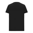 thumbnail image 4 of Admvng Summer Tops For Women Fashion Solid Color V-Neck Short Sleeve T-Shirt Blouse S-5XL, 4 of 6