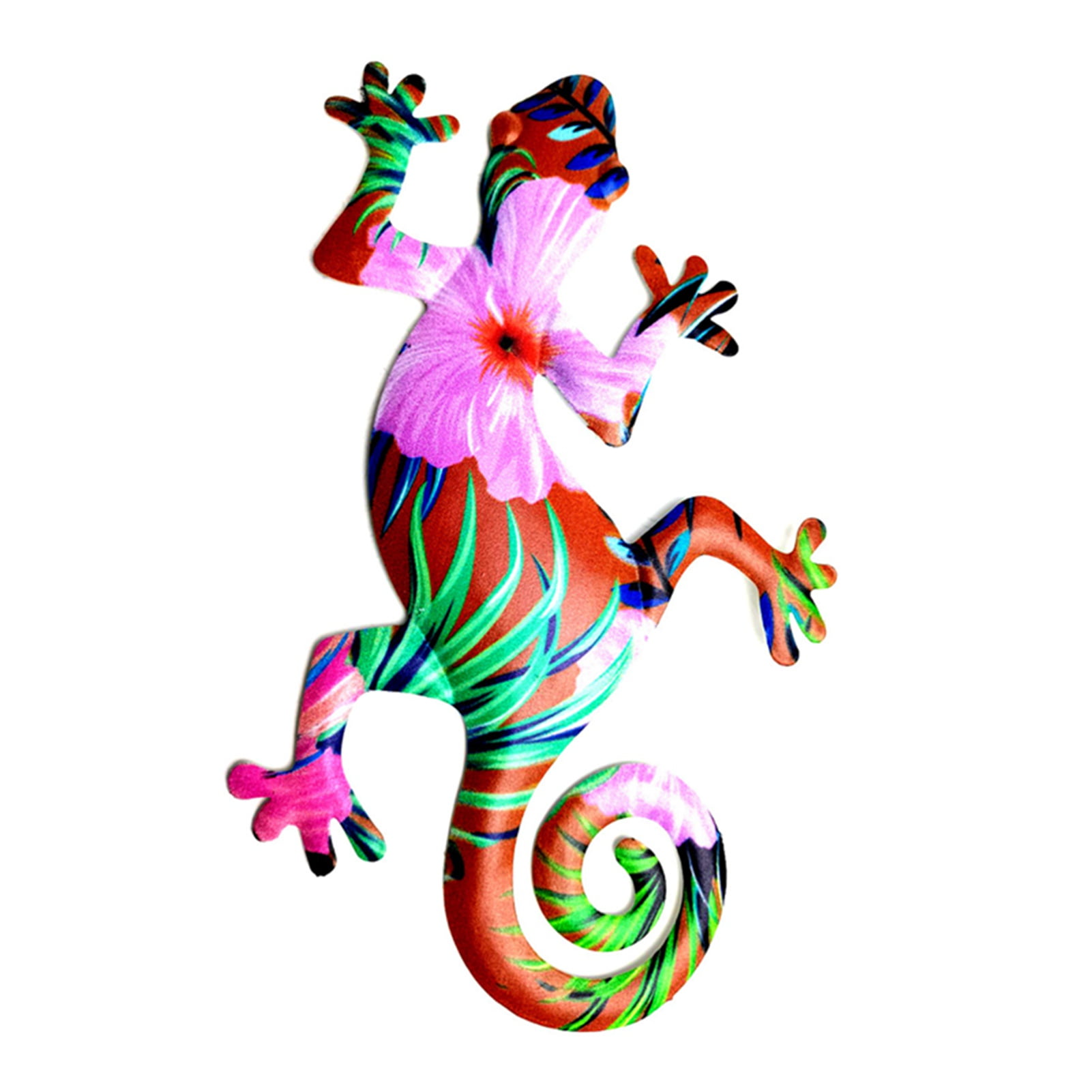 Metal Gecko Wall Decor, Lizard Garden Wall Art Sculpture Statue Patio