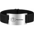thumbnail image 1 of xianyou-Medical Alert Bracelet for Women Men, Adjustable Medical Alert ID Wristband for Diabetic D.N.R Pacemaker Epilepsy, 1 of 4