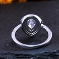 thumbnail image 3 of K-KED 925 Silver Women Fashion Wedding Ring Cubic Zircon Delicate Jewelry Sz 5-10-9, 3 of 8