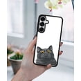 thumbnail image 5 of WIRESTER Shockproof Soft Rubber Cover Case for Samsung Galaxy S25 6.2" 2025, Black Bombay Kitten Cat, 5 of 5