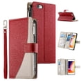 thumbnail image 4 of Funda cartera GANGXUN para iPhone 7/8 , cuero PU con tarjetero, cremallera, correa de mano, soporte y protección 413°, 4 of 6