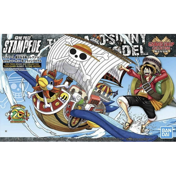 Bandai Japan One Piece Grand Ship Collection Thousand Sunny Flying Model Action Figure (12.15")