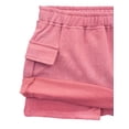 thumbnail image 5 of DC Comics Justice League Big Girls' Cropped 2-Piece T-Shirt and Skort Set Supergirl Pink Wash, 5 of 7