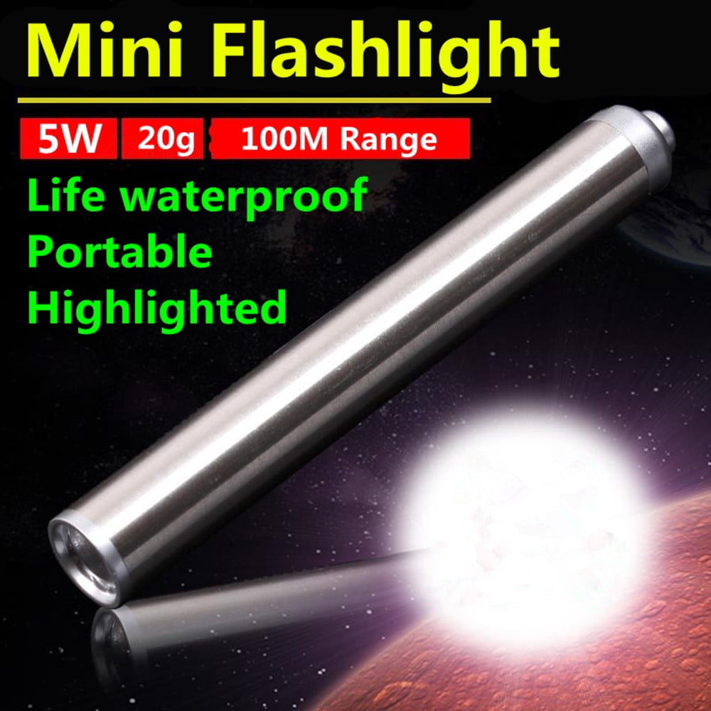 Mini LED Flashlight Pocket Tactical Flashlight Torch 5W LED Pen Light