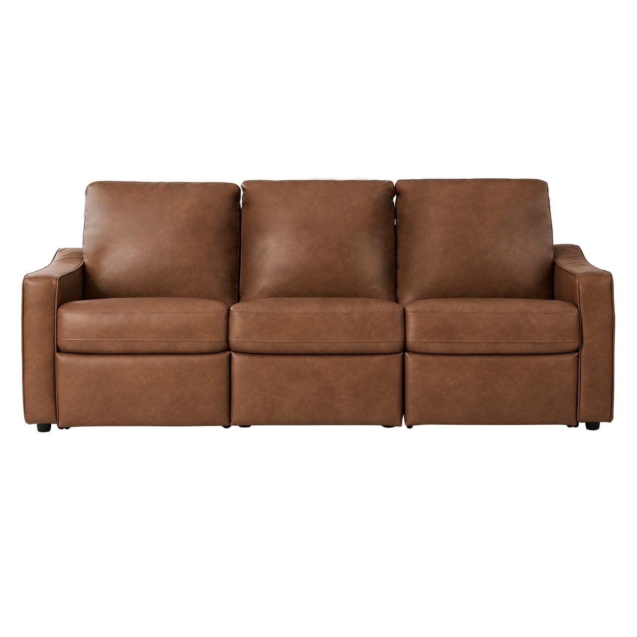 Better Homes & Gardens Allen 77" Powered Reclining Sofa, Cocoa Faux Leather