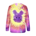 thumbnail image 5 of Fashion Women Easter Printed Round Neck Long Sleeve T-Shirt Printing Sweatshirt Blouse Tops, 5 of 5