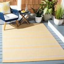 Safavieh Courtyard Caroline Striped Indoor/Outdoor Area Rug, Gold/Beige, 2'7" x 5'