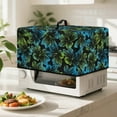 thumbnail image 3 of Whosucclay Blue Green Hibiscus Print Microwave Oven Cover, Dustproof Water Resistant Machine Protector Oil-Proof Decorative Kitchen Appliance Cover 20.9" x 15.7" x 12.4"inches-L, 3 of 7