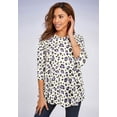 thumbnail image 5 of Jessica London Women's Plus Size Swing Tunic Oversized Long Blouse, 5 of 6