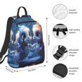 thumbnail image 2 of Xecao Cute Fish Flower Couple print Backpack For women men Aesthetic Lightweight Travel Daypack Simple Cute Backpack For Bookbag, 2 of 5