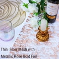 thumbnail image 3 of Glitter Metallic Gold Table Runner 11 Inch x 49 Feet Inches Thin Mesh Sparkle Table Runner Roll Table Decorations for Wedding Bridal（1PC）, 3 of 5