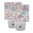 thumbnail image 6 of Yayeee LED Plug in Night Light for The Home with Auto Dusk to Dawn Light Sensors, 2 Pack, Elegant Marble Pattern, 6 of 6