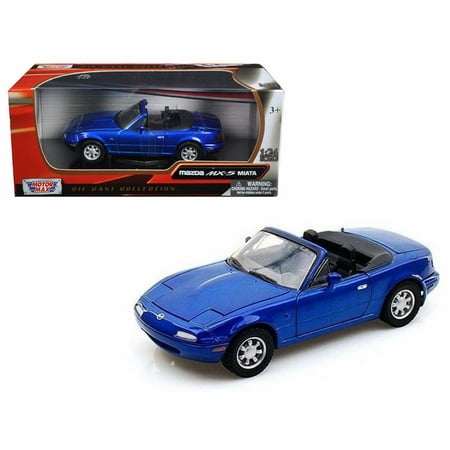 Mazda MX-5 Miata, Blue - Motormax 73262BU - 1/24 Scale Diecast Model Toy