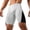 White, variant on Men's Triathlon Swim Sport Shorts - Tight Fit Breathable Mens Casual Shorts for Swimming, Cycling, and Mens Athletic Shorts,White,M