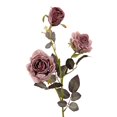 thumbnail image 3 of Artificial Flower Home Decoration 3 Heads Dry Burnt Rose Artificial Flowers, 3 of 9