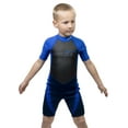 thumbnail image 6 of O'Neill Reactor Hybrid kids shorty wetsuit 16 Navy/pacific blue, 6 of 7