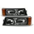 thumbnail image 4 of AKKON - [Smoke Lens]For 2003-2006 Chevy Silverado Black Projector LED Headlights + Bumper Lamps + Tail Lights, 4 of 7