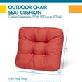 thumbnail image 7 of Duck Covers Water-Resistant Indoor/Outdoor Seat Cushions, 19 x 19 x 5 Inch, 2 Pack, Tang Thang, 7 of 7