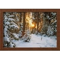 thumbnail image 2 of Beautiful Winter Landscape with Sunset in the Forest, Scenic Framed Art Print Wall Art by yanikap Sold by Art.Com, 2 of 6
