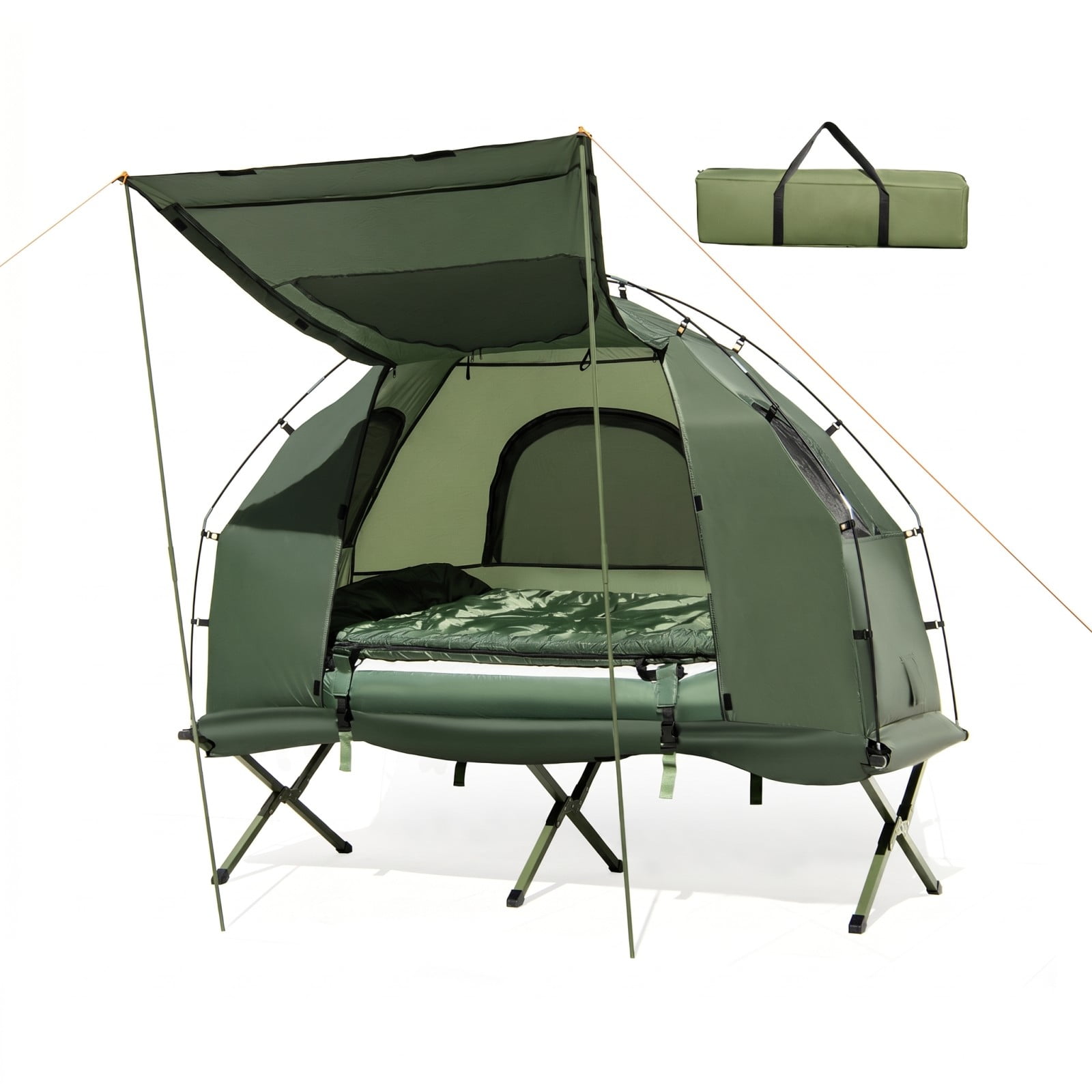 Biotree Camping Tent with Mesh Windows and Carrying Bag for Family Camping Hiking