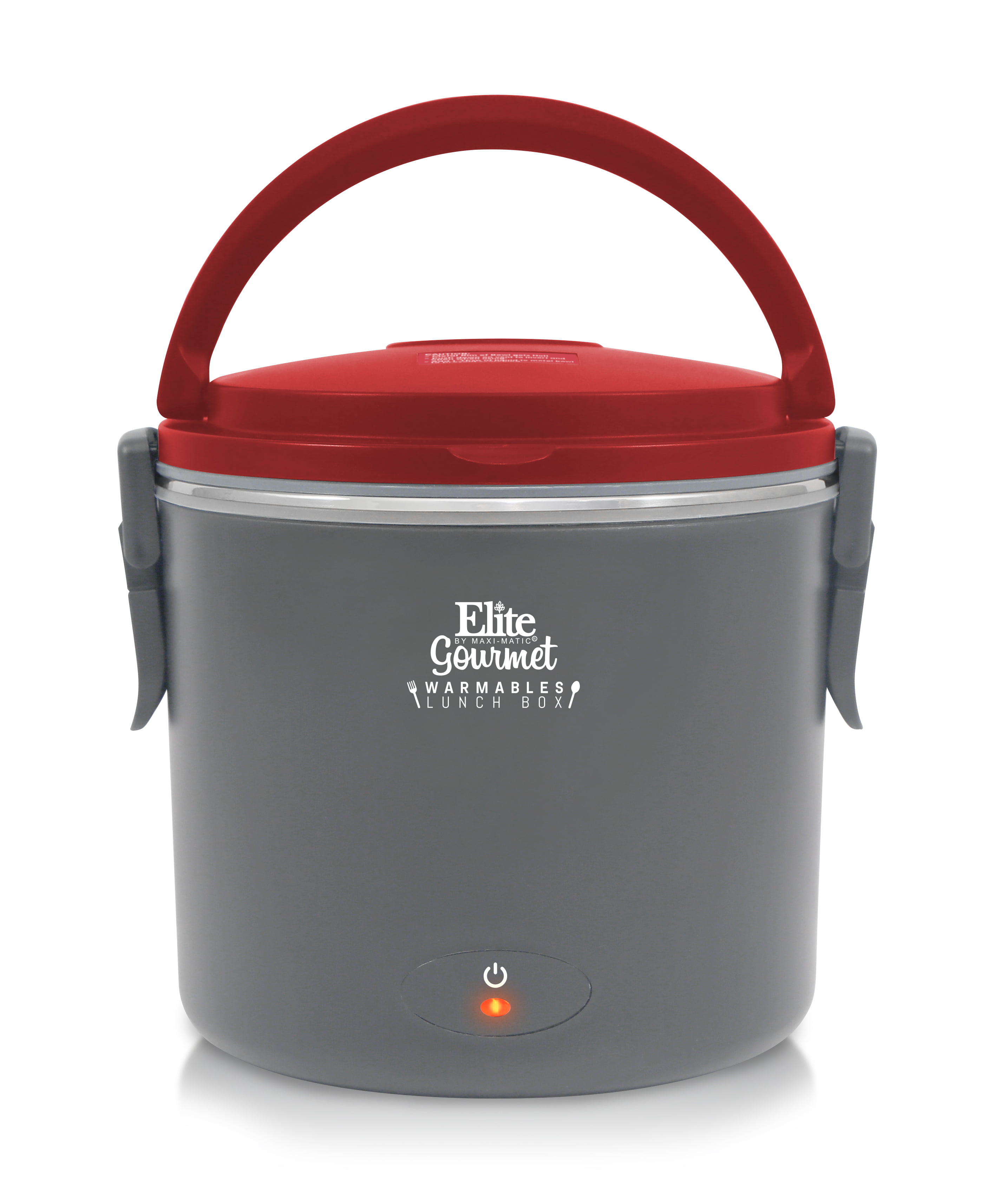 Elite Gourmet 32 Oz. EFW-6080R Red Warmables Lunch Box Electric Food ...