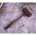 thumbnail image 4 of Premium Wooden Gavel & Block Perfect for Judge, Lawyer, Auction Court, Company, Student, 4 of 4