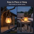 thumbnail image 6 of Solar Lanterns Outdoor Waterproof, Outdoor Solar Lanterns with Flickering Flame Effect, USB&Solar Charging,Hanging Light for Garden Patio, 6 Pack, 6 of 7