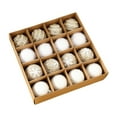 thumbnail image 1 of 16 adornos navideños colgantes para árbol de Navidad, decoración navideña creativa con bolas de espuma. Champán blanco, 1 of 9