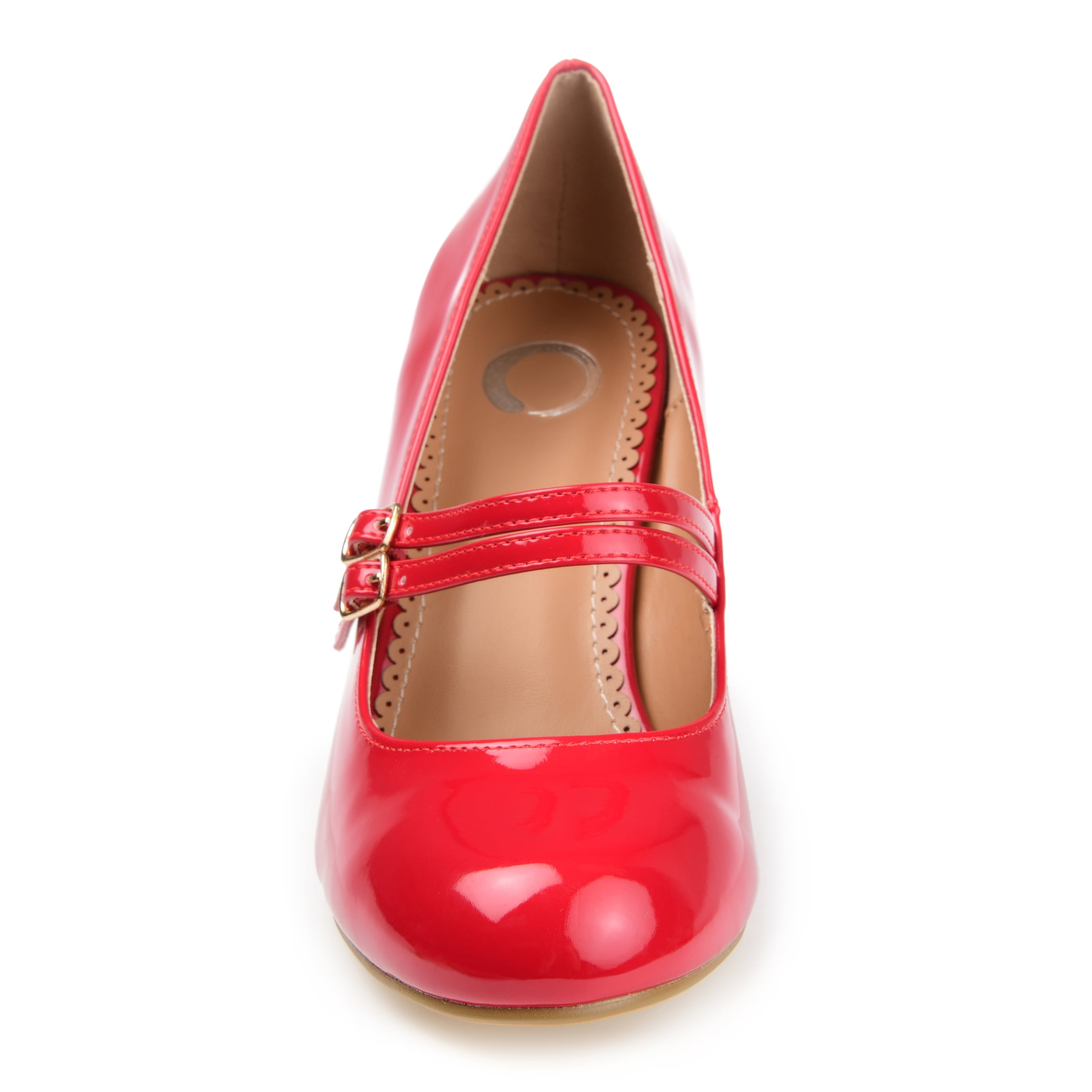 Journee Womens Wendy-09-1 Round Toe High Block Heel Pumps