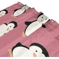 thumbnail image 3 of Cute Penguins Bath Shower Curtain Liners 60x72in, 100% Polyester Waterproof with C-Shaped Curtain Hook Modern Bathroom Decoration 1 Panel, 3 of 5