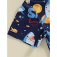 thumbnail image 5 of Bagilaanoe Toddler Baby Boys One-Piece Swimsuit Print Short Sleeve Zipper Rashguard Swimwear 3M 6M 12M 18M 24M 3T Kids Jumpsuit Bathing Suit, 5 of 8
