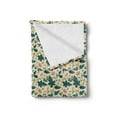 thumbnail image 2 of Floral Soft Flannel Fleece Throw Blanket, Digital Style Tropical and Exotic Multi Petal with Lobed Wide Palm Leaves, Cozy Plush for Indoor and Outdoor Use, 70" x 90", Multicolor, by Ambesonne, 2 of 5
