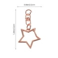 thumbnail image 4 of Milisten 60pcs DIY Star Shaped Spring Snap Keychain Clip Metal Swivel Clasp Snap Hook with Chain, 4 of 5